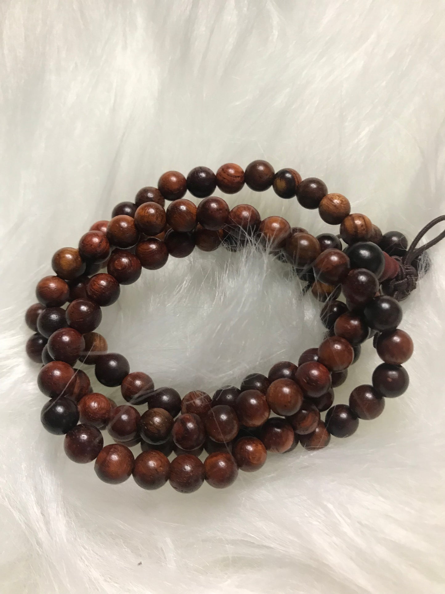 108 seed rosewood primary color bracelet!