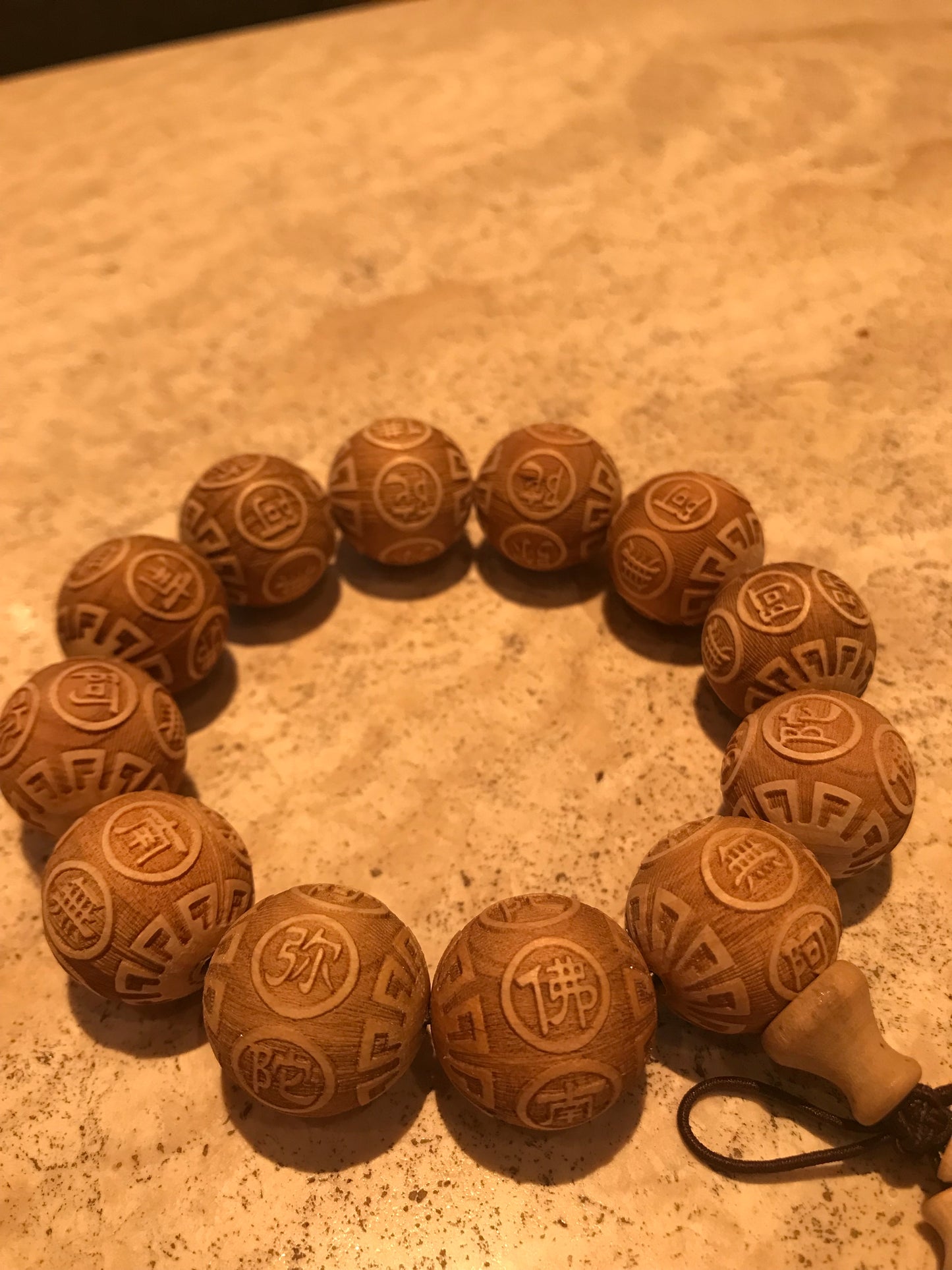 amitabha wooden bracelet