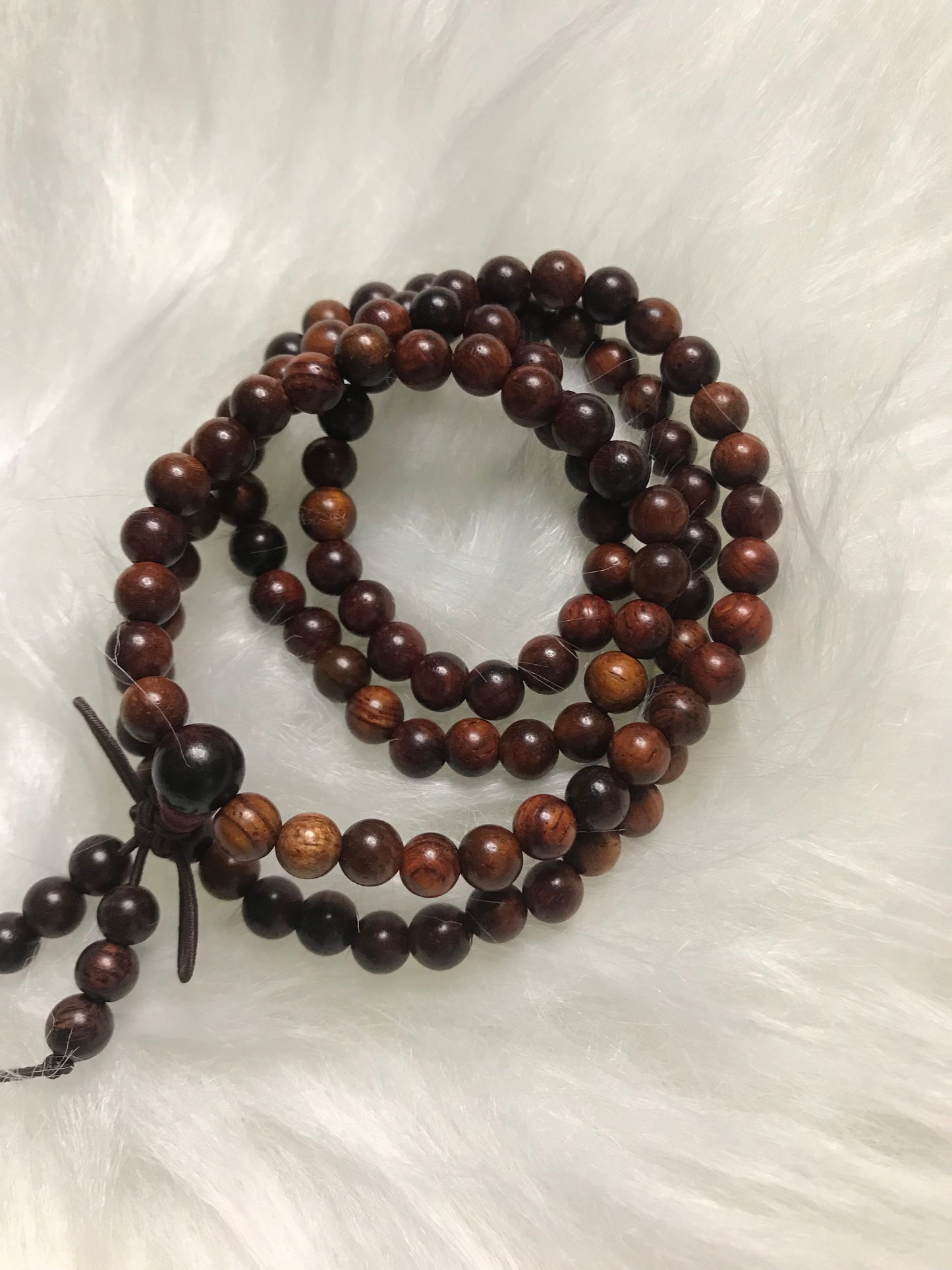 108 seed rosewood primary color bracelet!