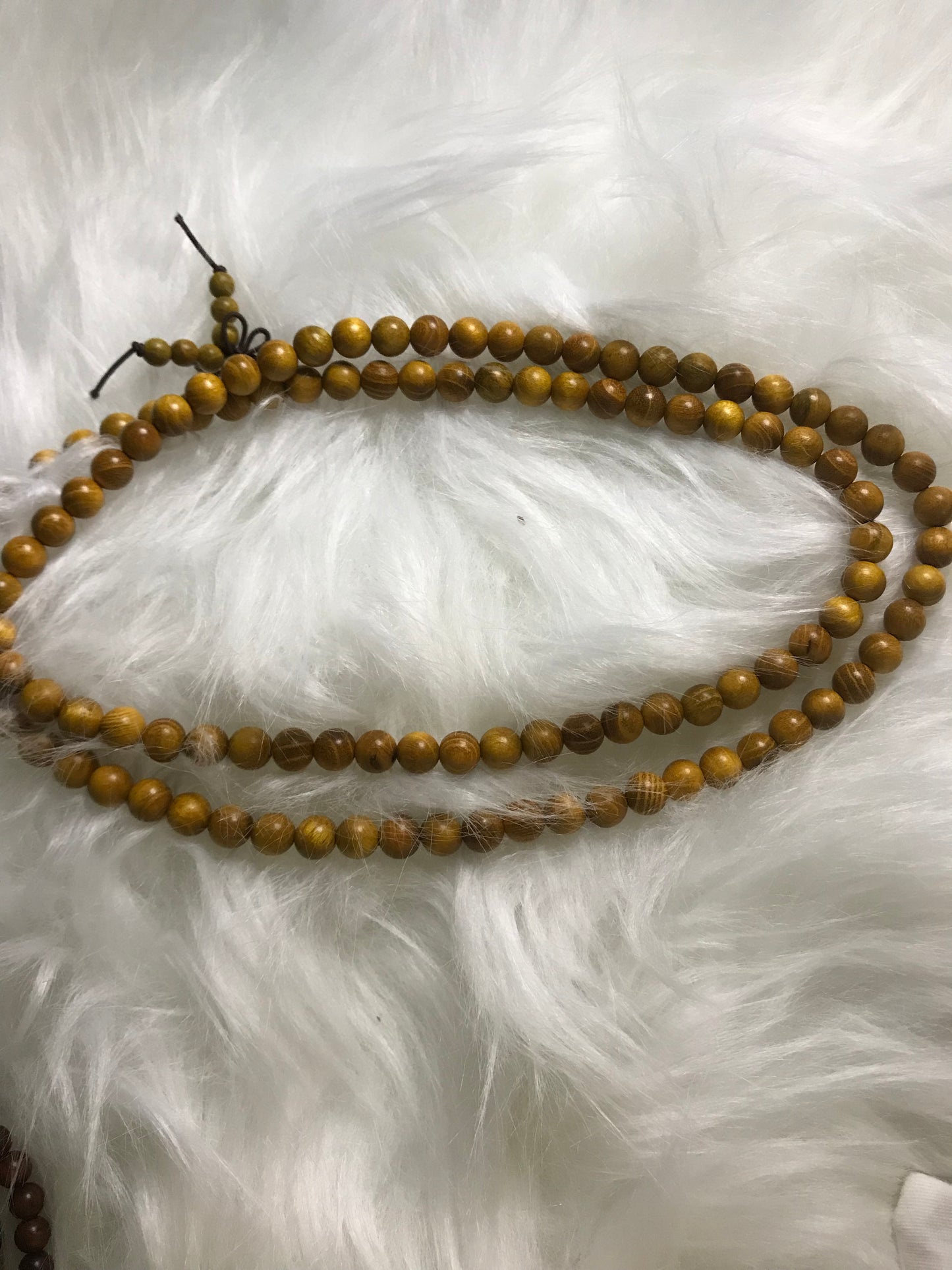 108 piecesGold sandalwood bracelet