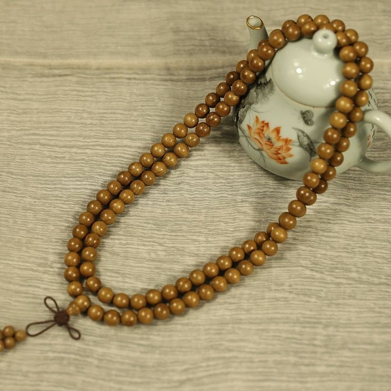 Golden nanmu 108 rosary beads (bracelet /necklace )