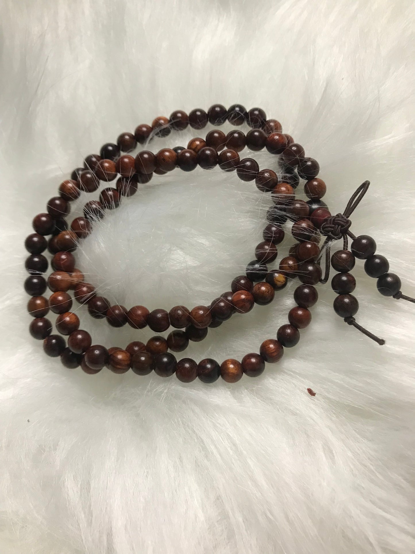 108 seed rosewood primary color bracelet!
