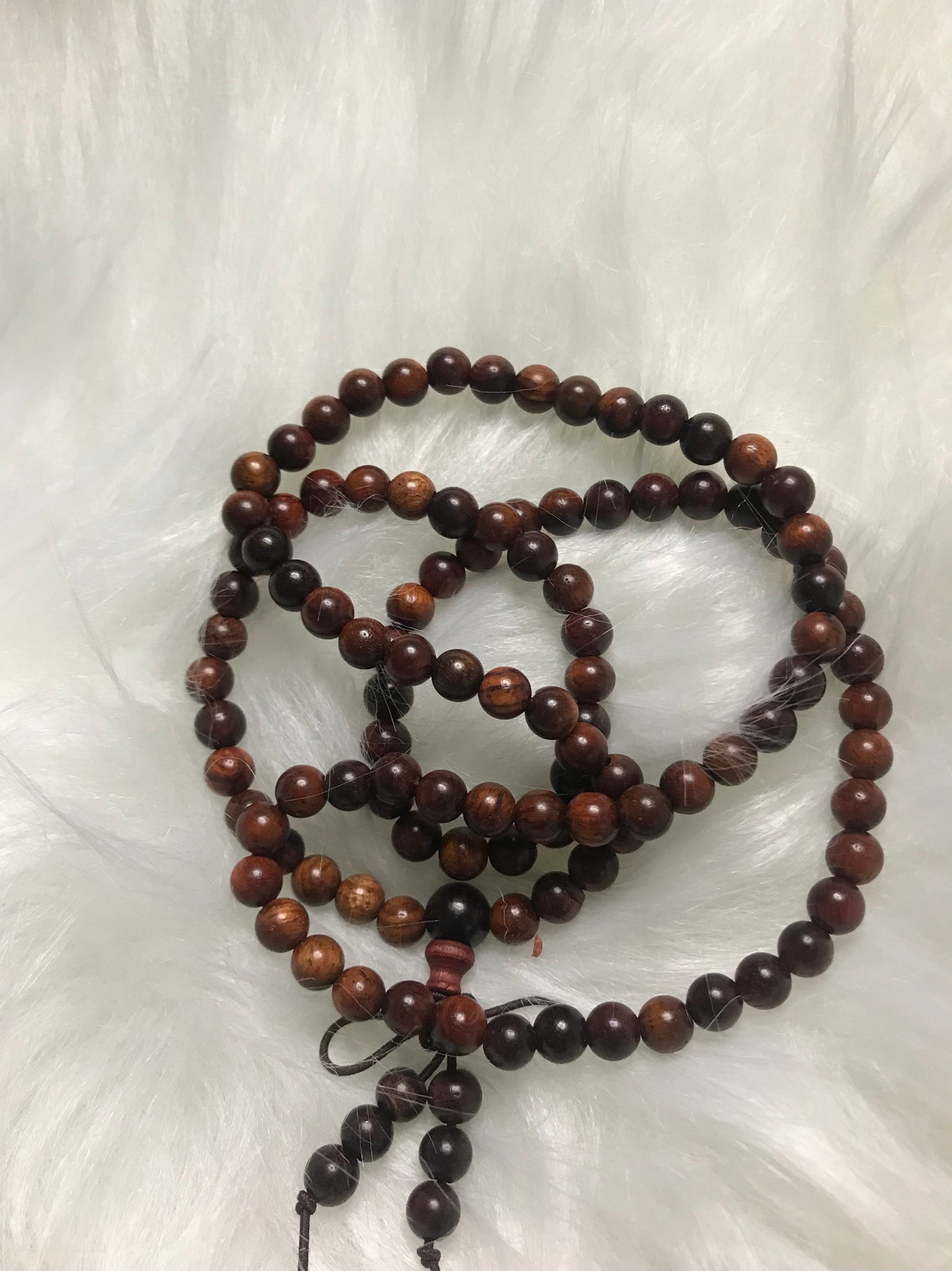 108 seed rosewood primary color bracelet!