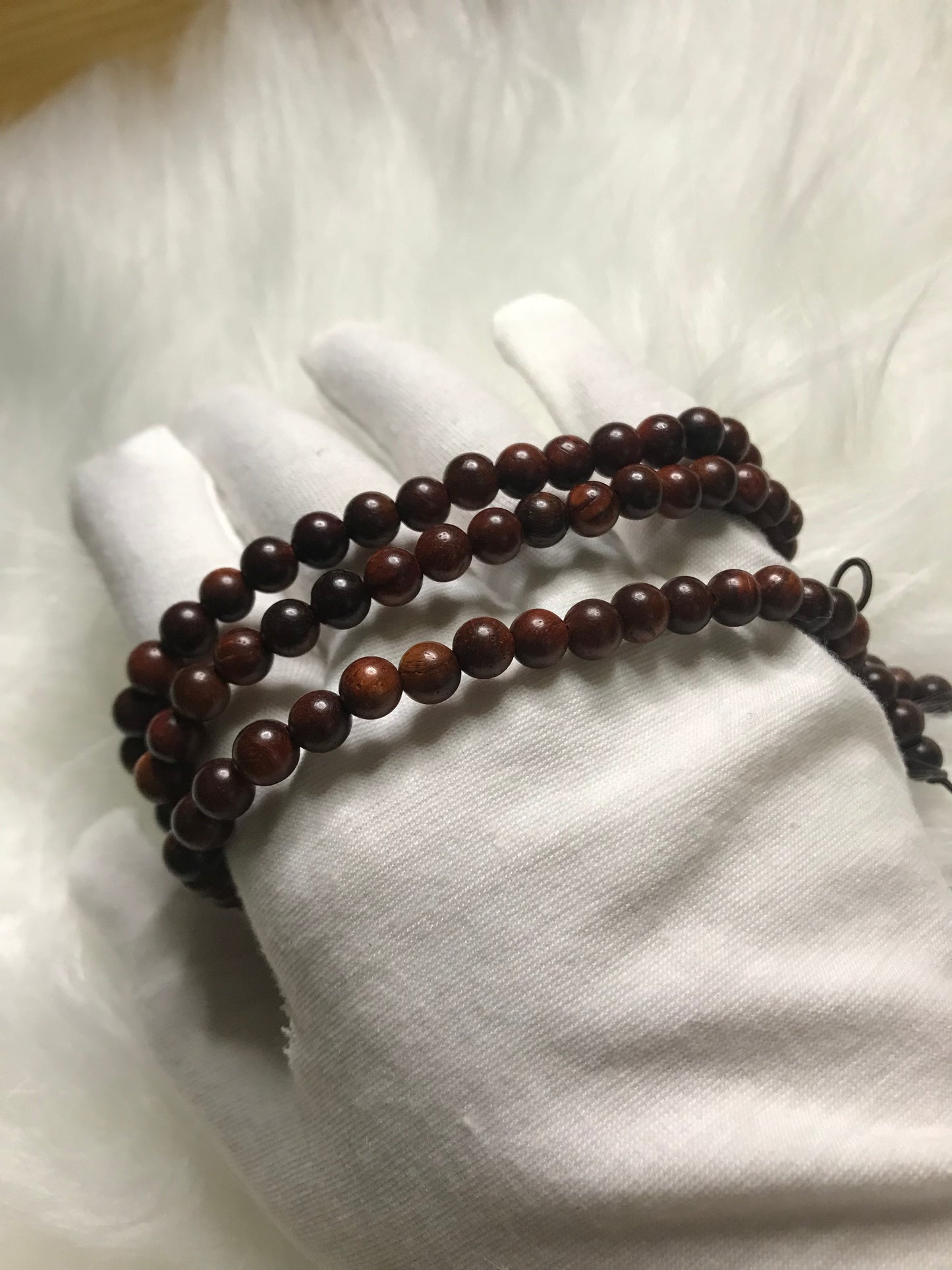 108 seed rosewood primary color bracelet!