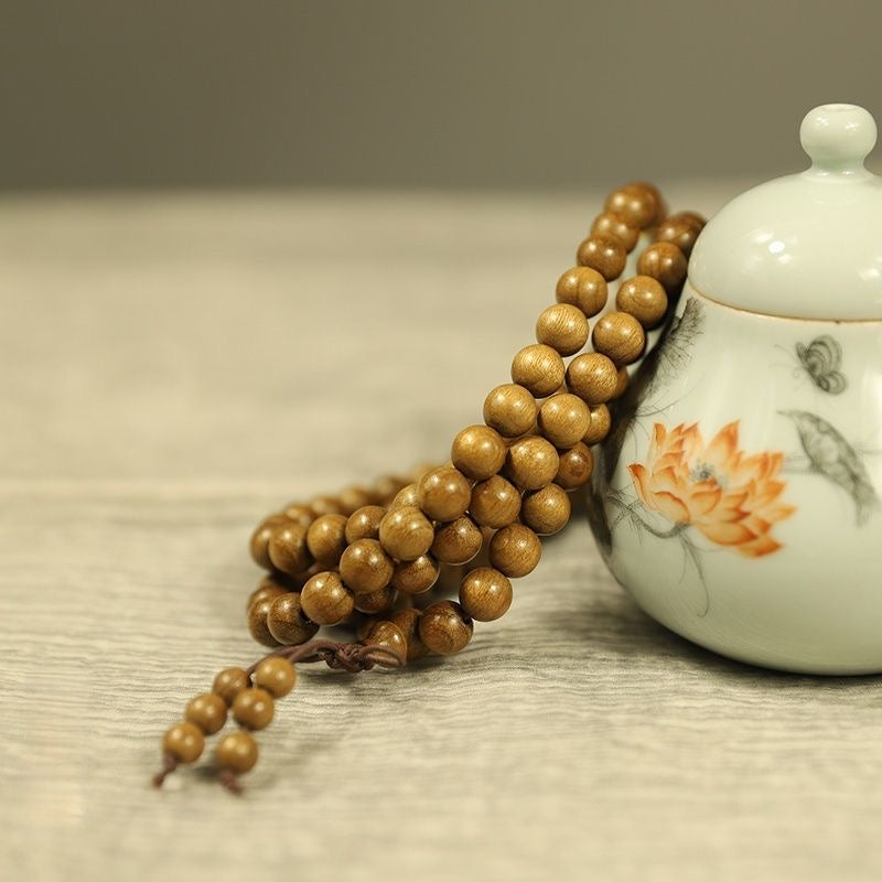 Golden nanmu 108 rosary beads  (bracelet /necklace )