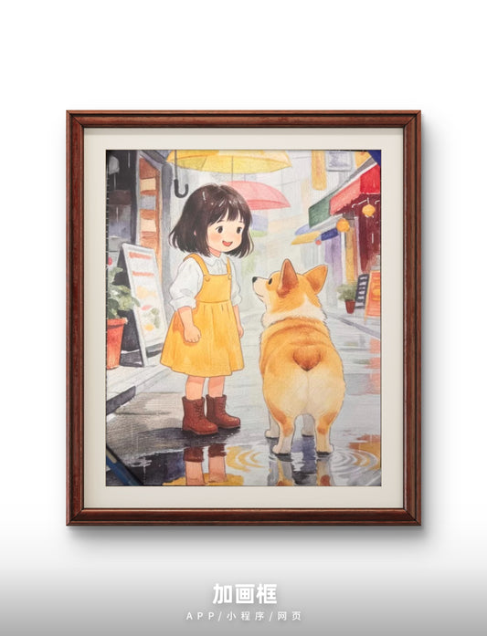 A Furry Encounter on a Rainy Day（personal creation.one of a kind)