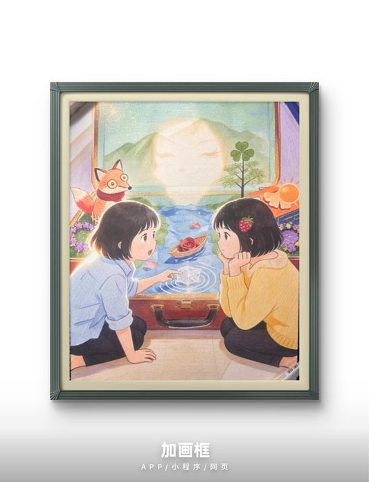 Personal creations：Hang the Fantasy World painting