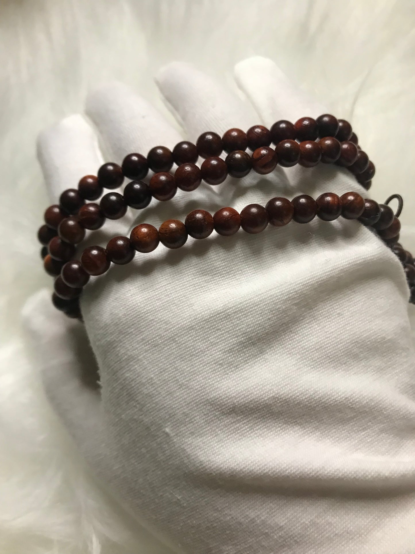 108 seed rosewood primary color bracelet!