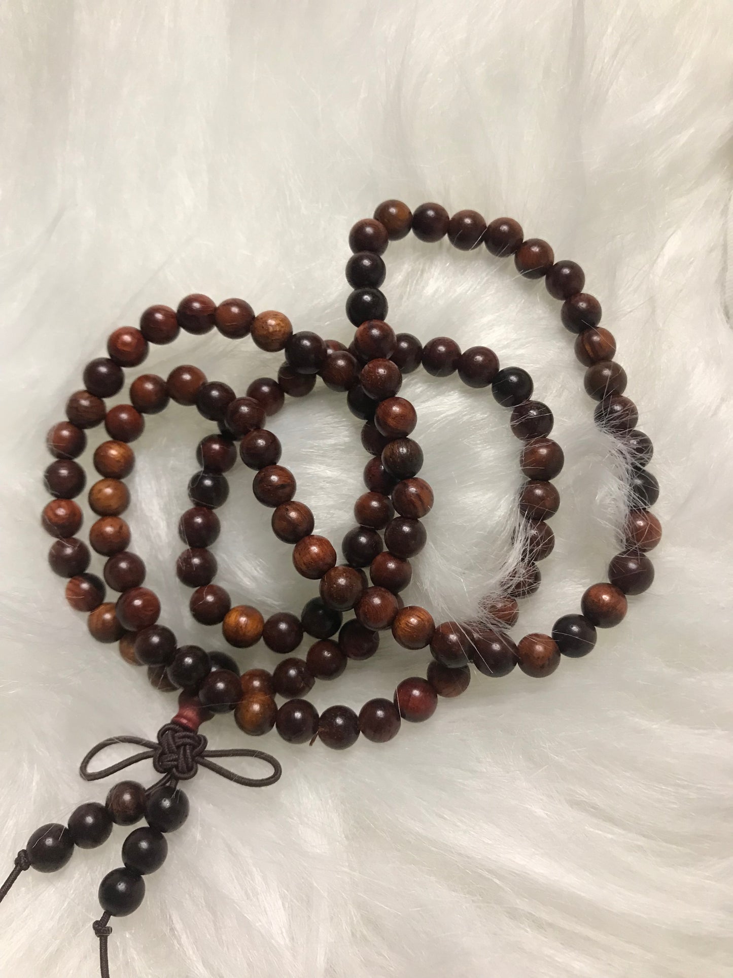 108 seed rosewood primary color bracelet!