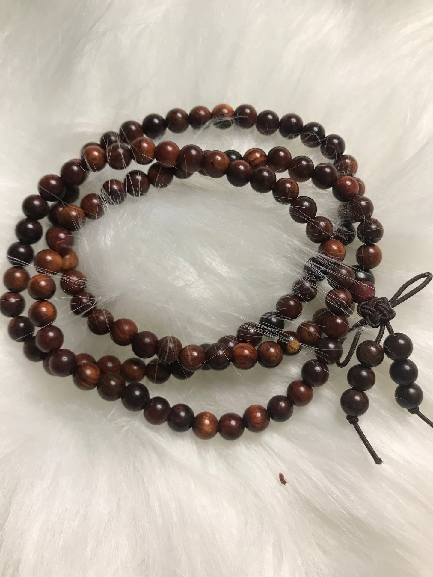 108 seed rosewood primary color bracelet!