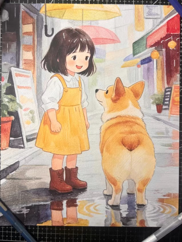 A Furry Encounter on a Rainy Day（personal creation.one of a kind)