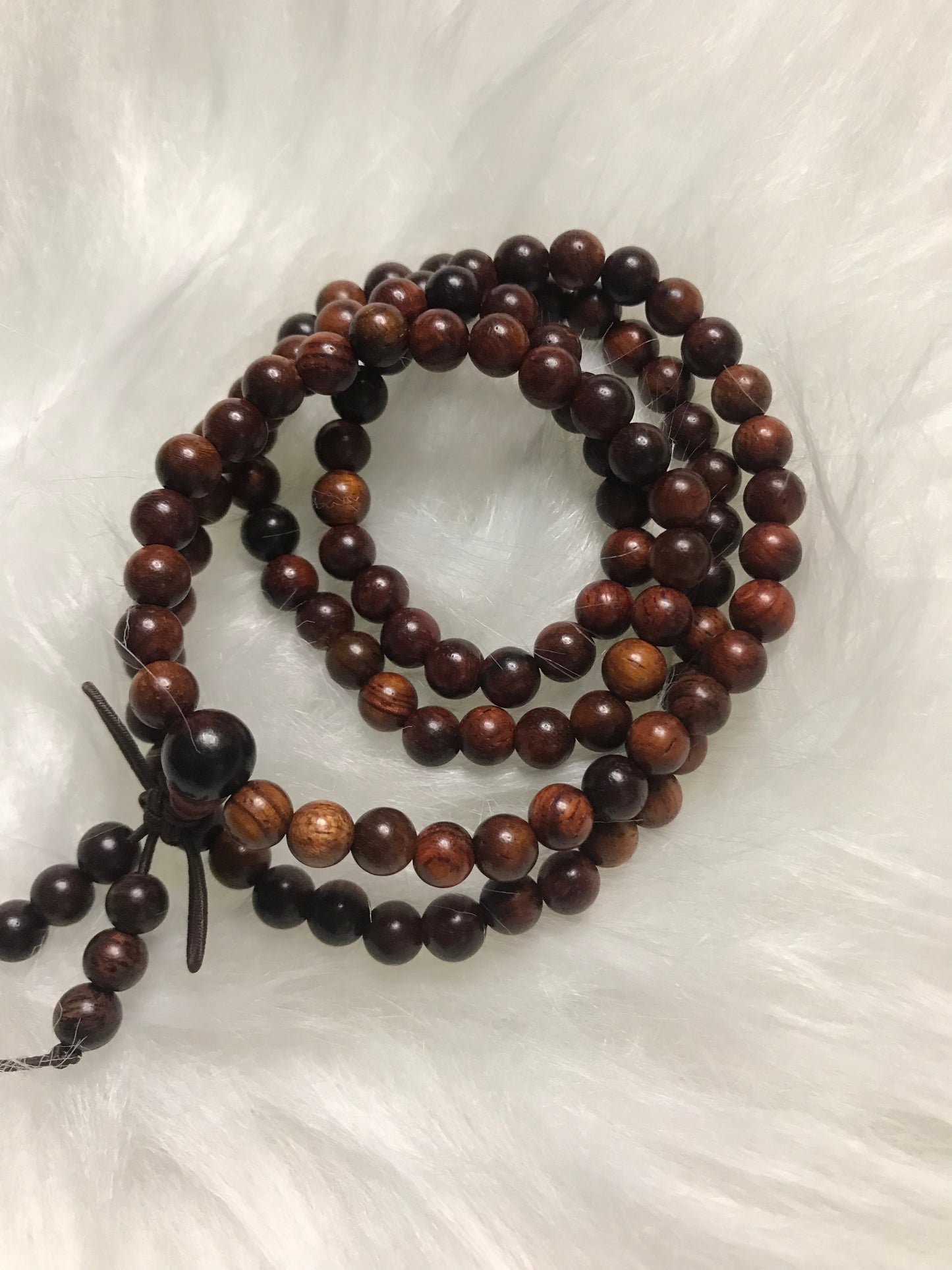 108 seed rosewood primary color bracelet!
