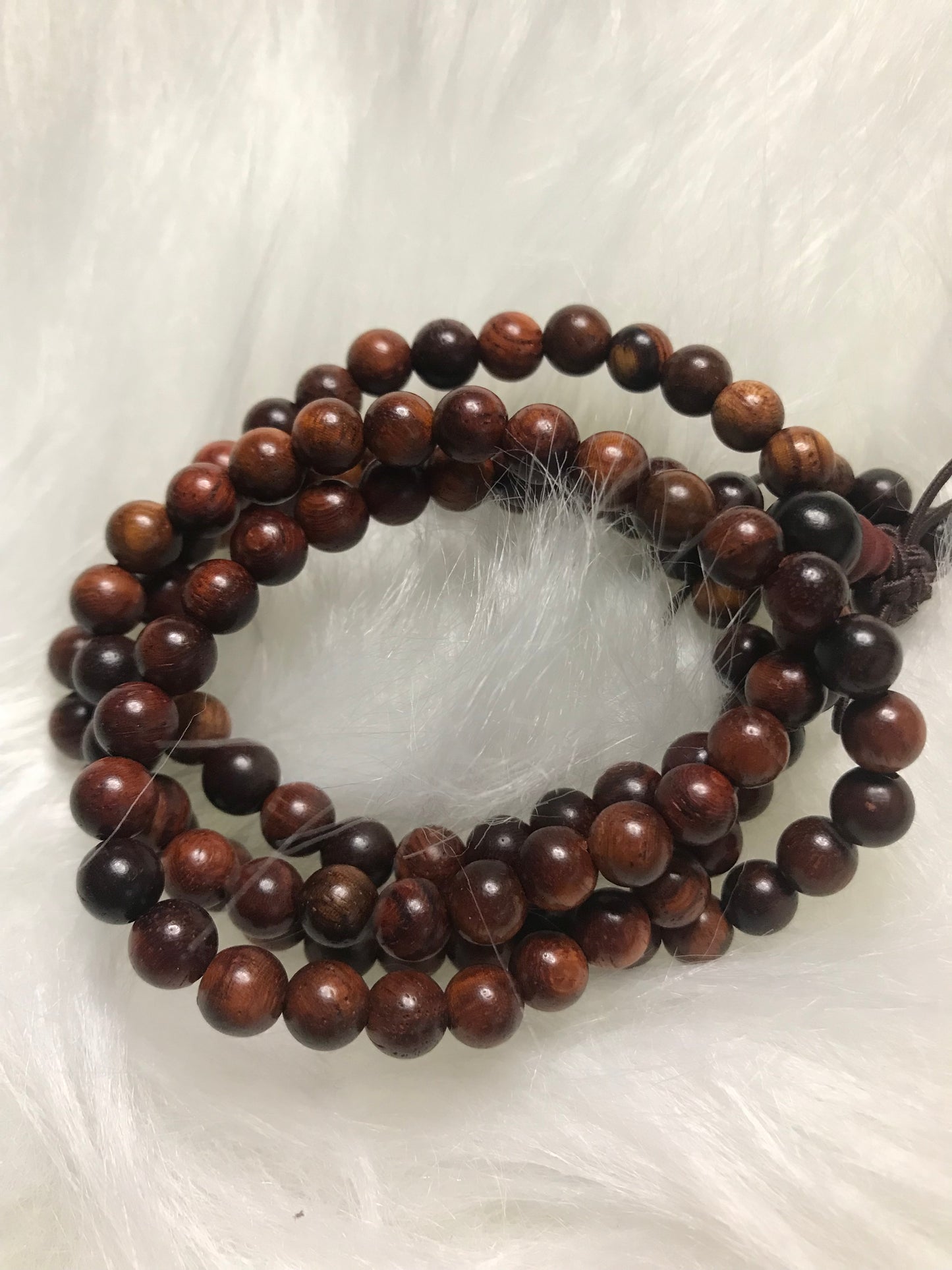 108 seed rosewood primary color bracelet!